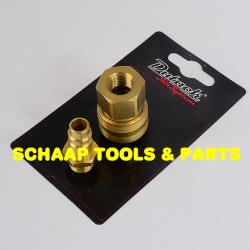 Perslucht snelkoppeling Euro passing 1/4 binnendraad met insteeknippel male-female | 4842098